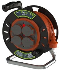 BYLION PSP-15325-F PLS BOBIN Ø240 IP44 F TYPE (SCHUKO) 3G2,5 15M TURUNCU KABLO