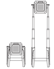 ACK AC62-05092 Sarj Edilebilir Tasinabilir Led Projektör Cct 50W