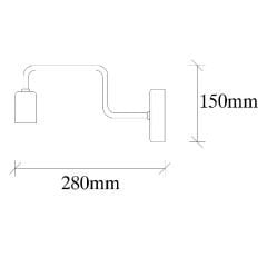 Aydinlatmadunyam Aplik Black Denge-3433