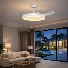 ACK AF51-00190 Led Tavan Fani Beyaz Cct 24W 42Inc(106Cm) Dimmable Uzaktan Kumandali
