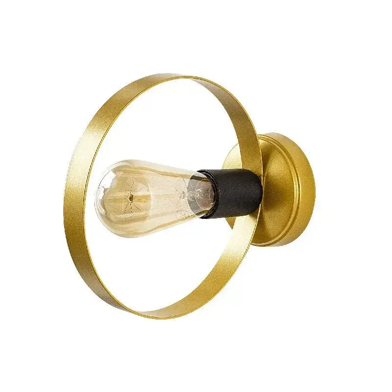 Aydinlatmadunyam Aplik GoldBlack Halka-3931