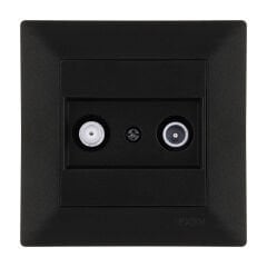 Exen Odak Metalik Siyah Tv-Sat Prizi Sonlu  Komple Takim