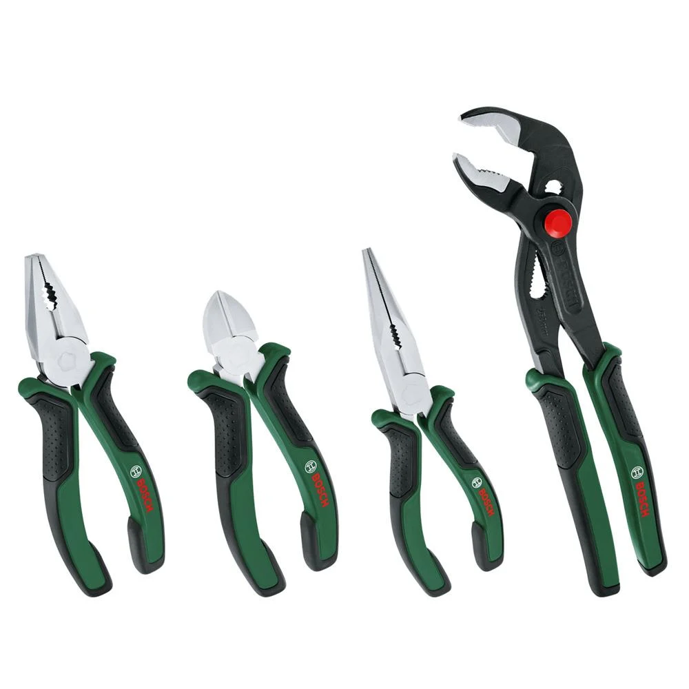 Bosch 4 Lü El Alet Seti -  Pense- Kargaburun - Yan Keski - Boru Anahtarı