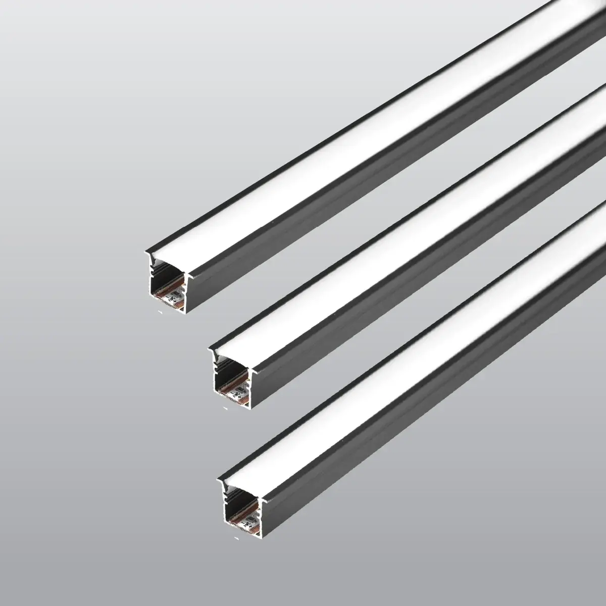 ACK AB01-03203 24V Alüminyum Led Bar 3000K 3Mt 128Led/Mt 8Watt/Mt 10Mmx9,5Mmx12Mm