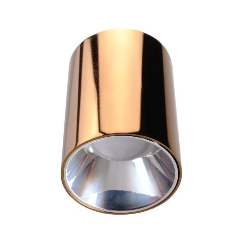ACK Sıvaüstü Dekoratif Armatür Ø80Mmx110Mm Siyah Reflektör Bakır Kasa AH12-08517