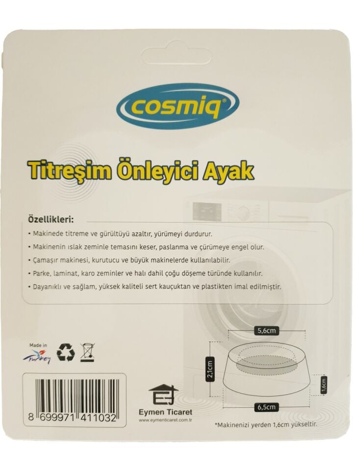 Derz Matik Makine Titresim Önleyici - 4 Lü