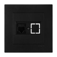 Exen Karell Metalik Siyah Tekli Data Prizi Cat6 Komple Takim