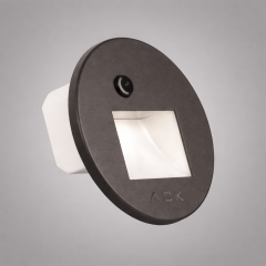ACK AH07-02691 Sensörlü Merdiven Armatürü Cct Siyah Kare Kare  Çerçeve