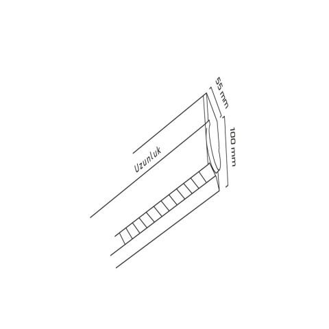 Goya Gy 8040-30 Cm Siyah Kasa 48° 3000K Linear Armatür