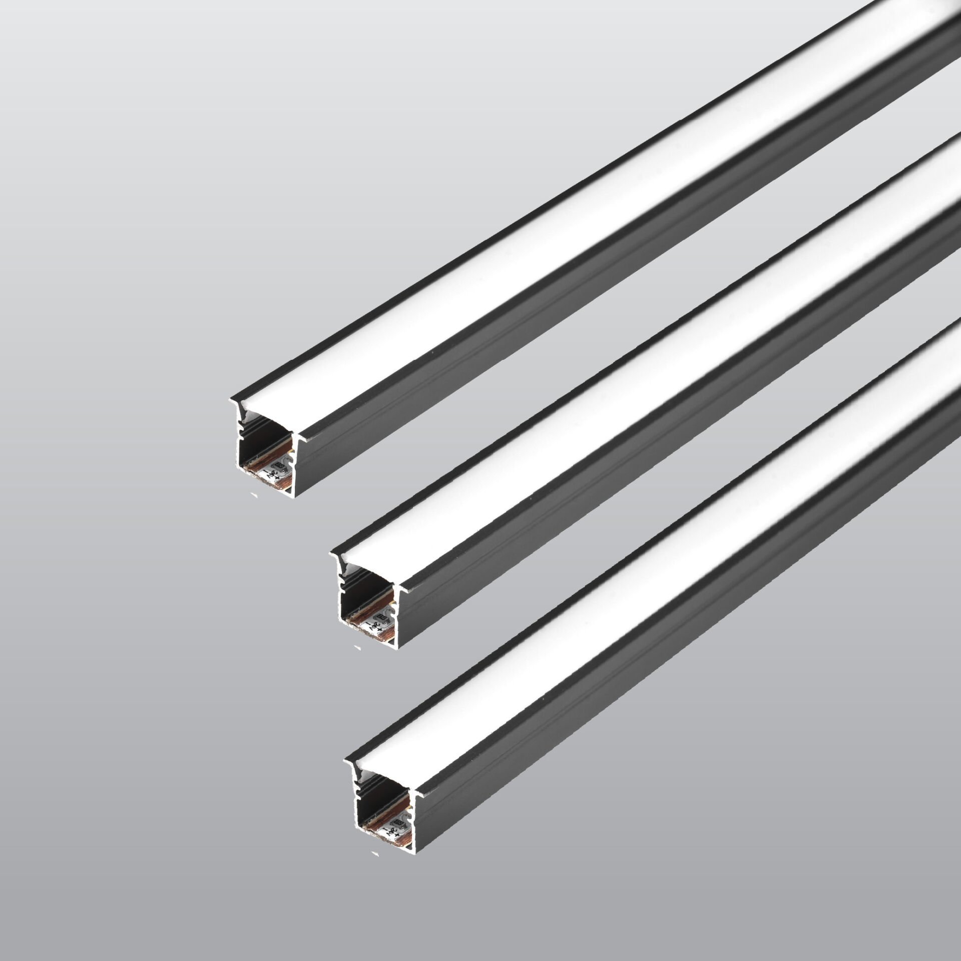 ACK AB01-03233 24V Alüminyum Led Bar 6500K 3Mt 128Led/Mt 8Watt/Mt 10Mmx9,5Mmx12Mm