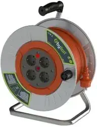 BYLION MME-40325-F MTL BOBIN Ø300 IP20 F TYPE (SCHUKO) 3G2,5 40M TURUNCU KABLO
