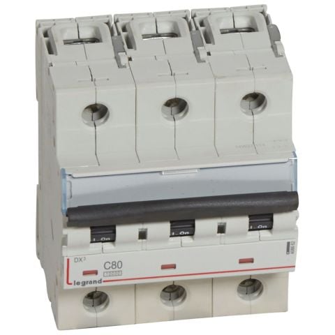 Legrand - 408662 3x80 Amper 10kA C Tipi Dx3 Otomatik Sigorta