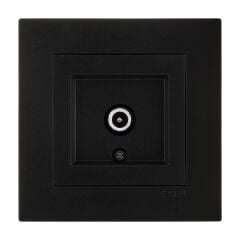 Exen Karell Metalik Siyah Tv Priz Ekranli Geçisli Komple Takim