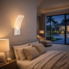 ACK AH15-00800 Seffaf Beyaz Sensörlü Duvar Apligi 8W Ip65 3000K