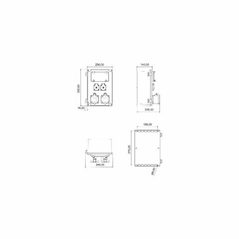 Bemis 5/32A. 380V. 2 Adet 1/16A 220V. 2 Adet 8 Sigorta Kap. Bb4-2192-8210
