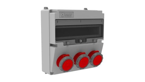 Bemis  5/16A. 380V. 3 Ad. Ön IP66 BH4-6314-0000