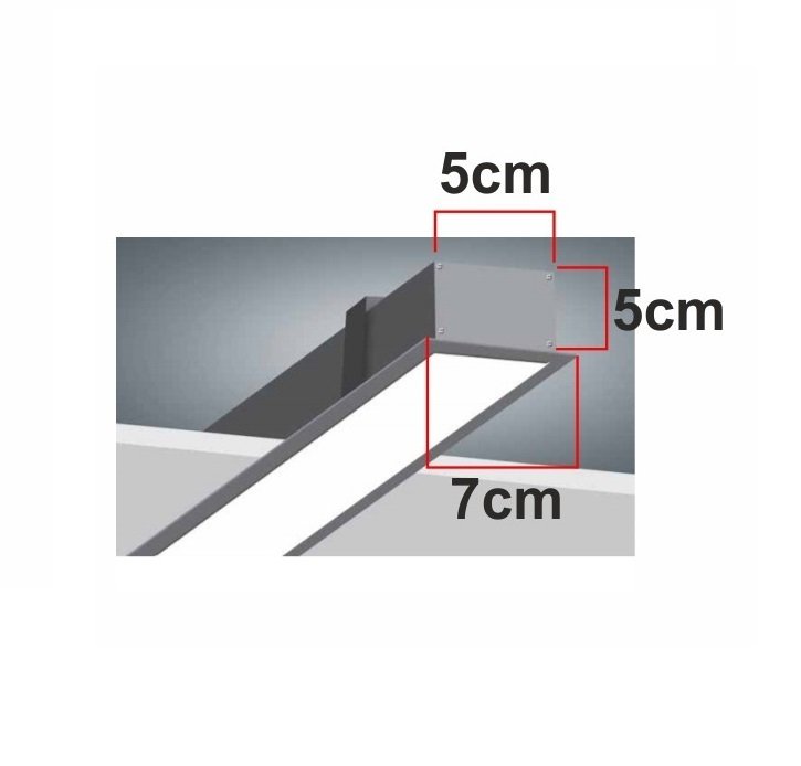 48W 150 Cm Dekoratif Sıva Altı Lineer Led Aydınlatma