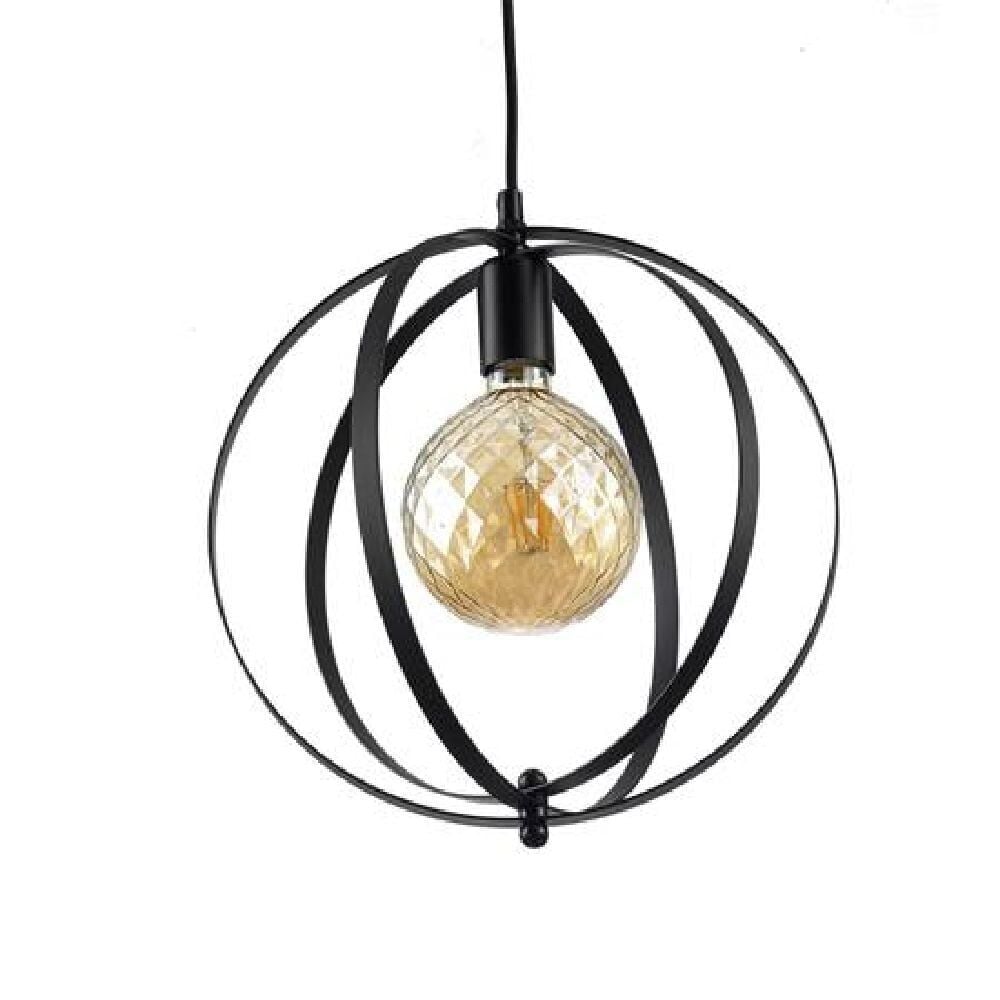 Horoz 021-010-0001 Newton Siyah E27 1M Pendant Lamp