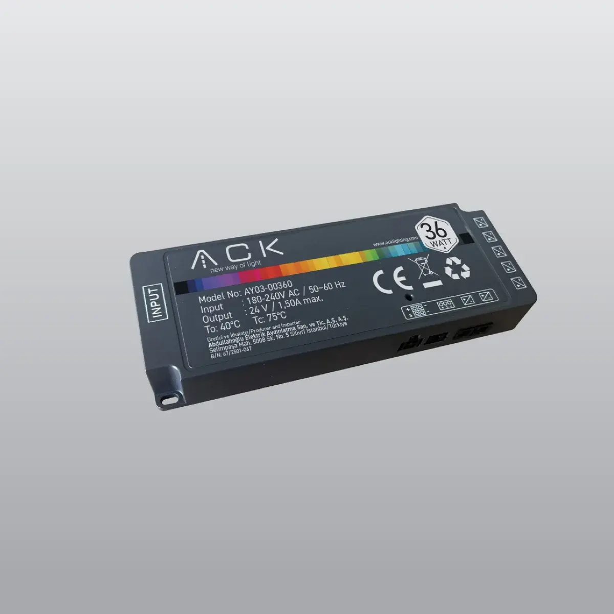 ACK AY03-00360 36W 24V Driver
