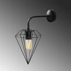Aydinlatmadunyam Aplik Black Elmas-6301