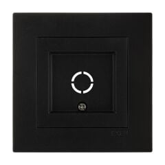 Exen Karell Metalik Siyah Tv-Kablo Çikisi Komple Takim