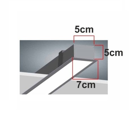 80W 250 Cm Dekoratif Sıva Altı Lineer Led Aydınlatma