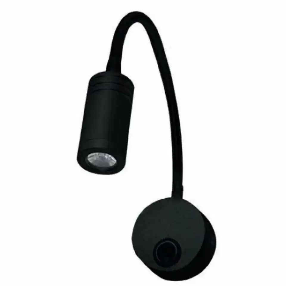 Horoz 040-007-0003 Turna 3W Siyah 4200K Led Aplik