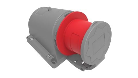 Bemis  5/32A. 90° Eğik Enversör Duvar Fiş (Yaylı Kapaklı) IP44 BC1-3505-2061