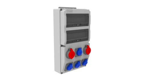 Bemis  3/25A. 380V. 2 Ad. - 1/16A. 220V. 4 Ad. M.P. Ön IP44 BD8-2205-4030