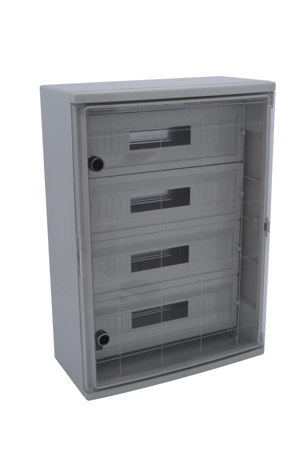Çetinkaya Pano  40x60x20 ABS Pano 4x17 Seffaf kapakli ÇP 5115