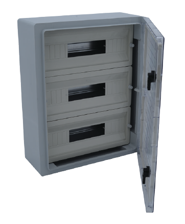 Çetinkaya Pano  50x60x22 ABS Pano 3x22 Seffaf Kapakli ÇP 5118
