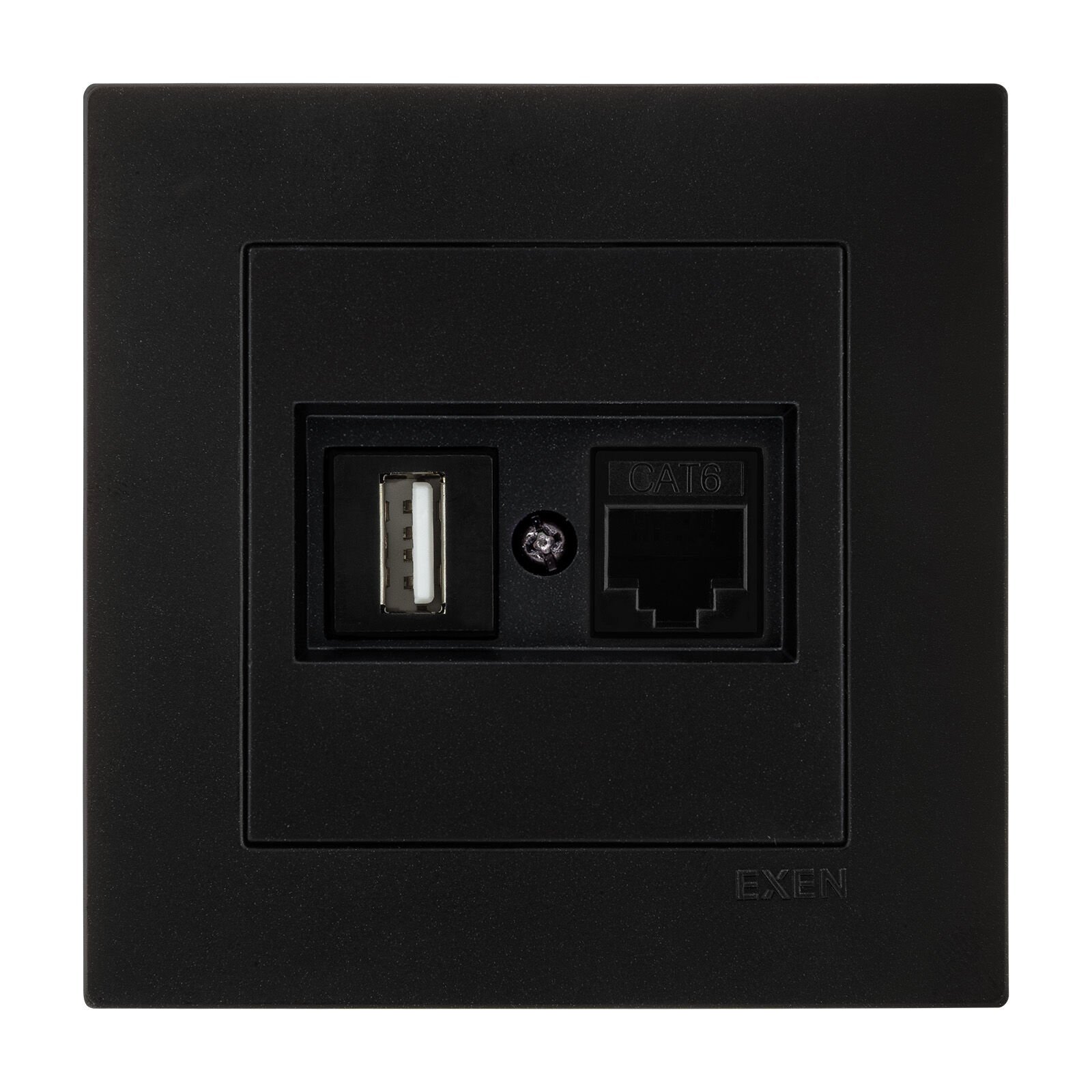 Exen Karell Metalik Siyah Data+Usb Prizi Jakli (Sarj Edemez) Komple Takim