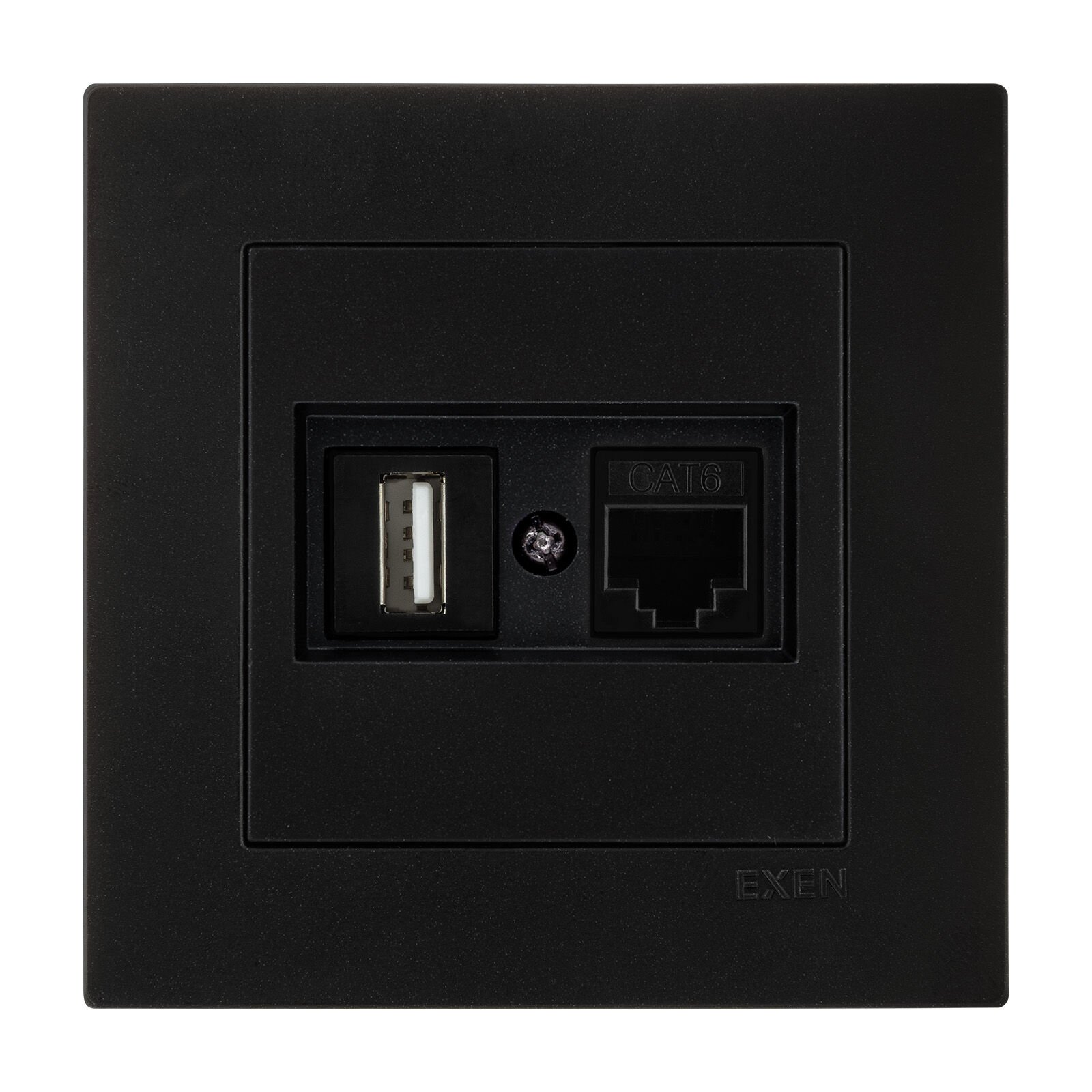 Exen Karell Metalik Siyah Data+Usb Prizi Jakli (Sarj Edemez) Komple Takim