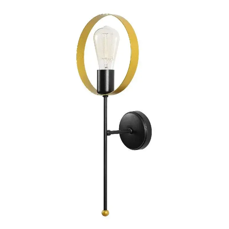 Aydinlatmadunyam Aplik GoldBlack Halka-3936