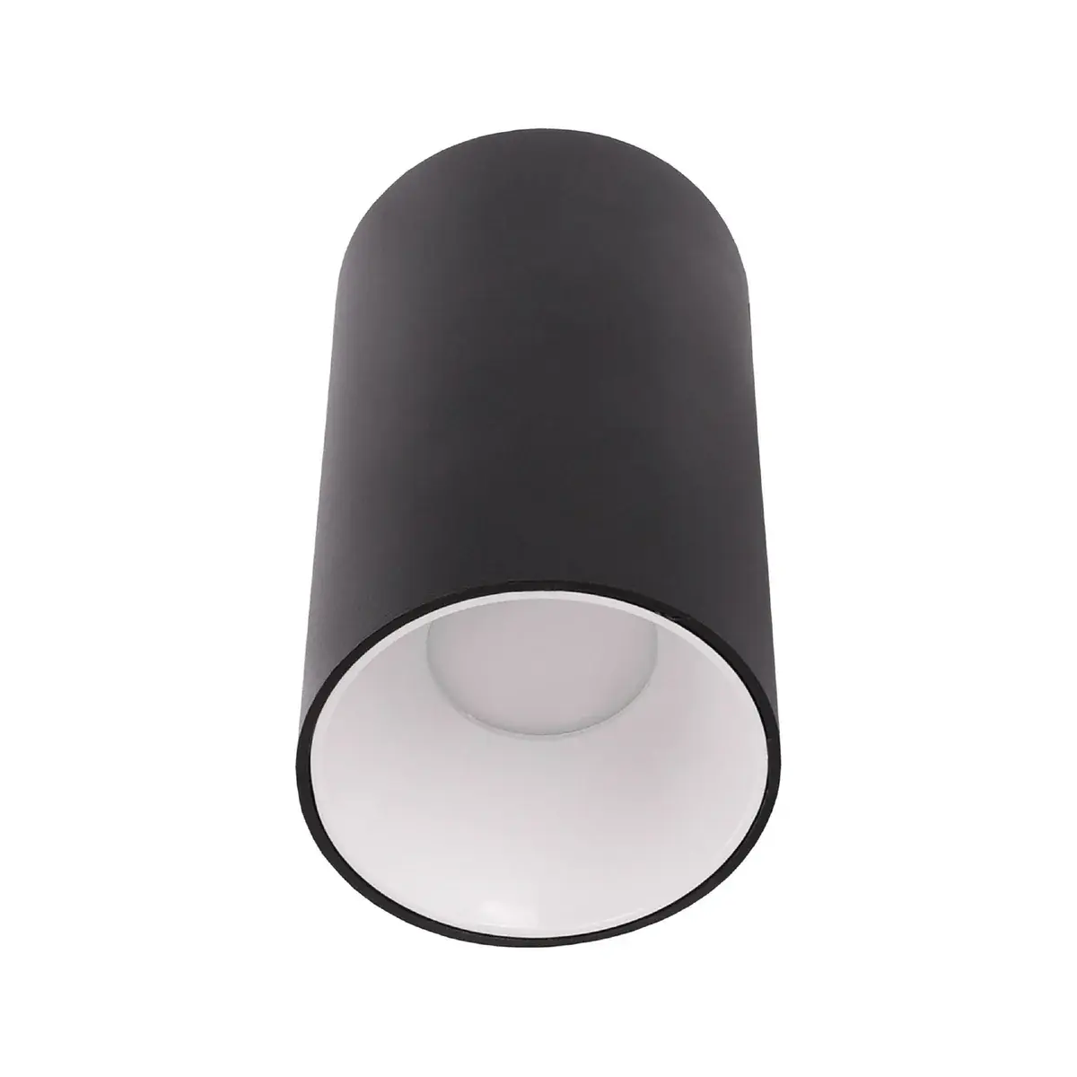 ACK Sıvaüstü Dekoratif Armatür Ø80Mmx110Mm  Parlak Gül  Reflektör Siyah Kasa AH12-08571