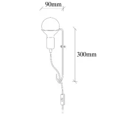 Aydinlatmadunyam Aplik Chrome Pota-3663