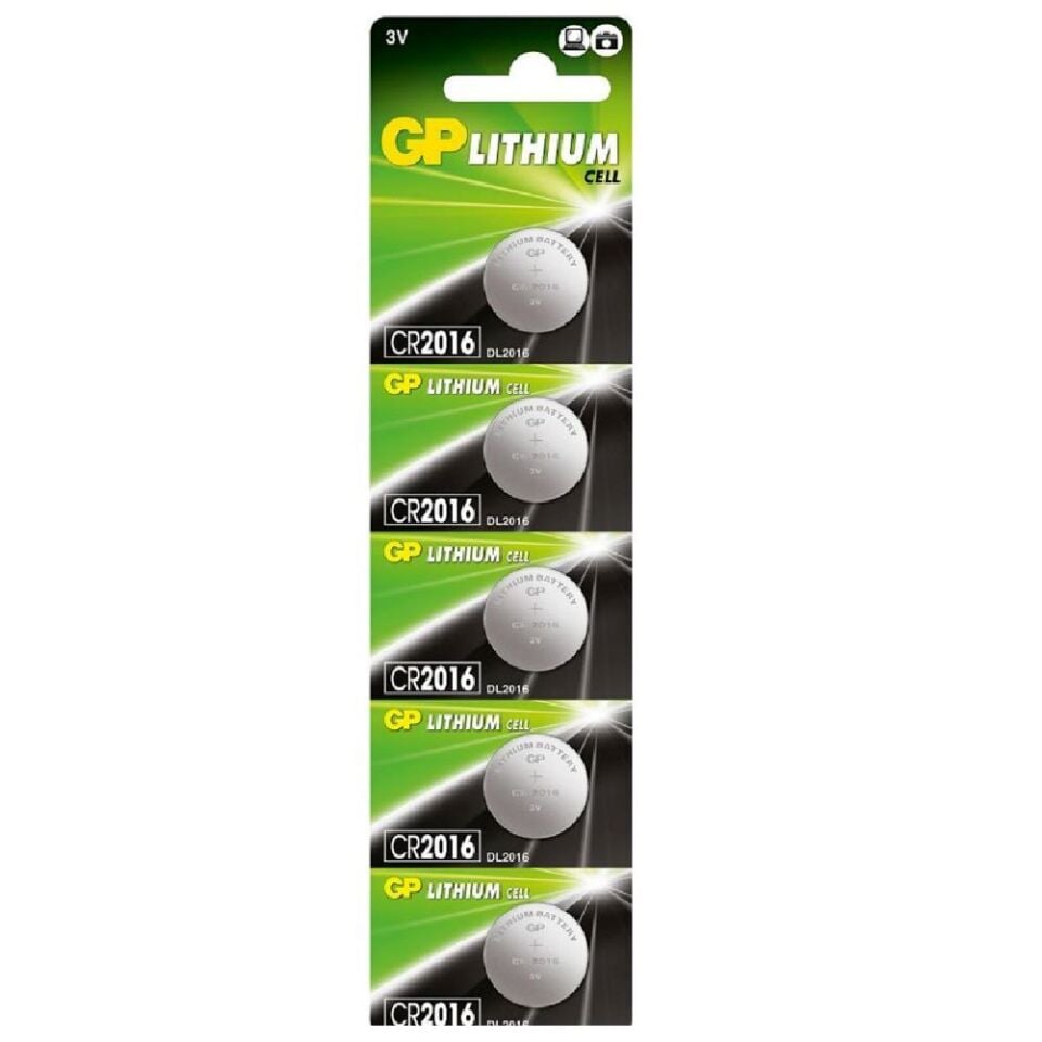 Gp Tekli CR2016 3V Lithium Dügme Pil