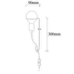 Aydinlatmadunyam Aplik Chrome Pota-3663