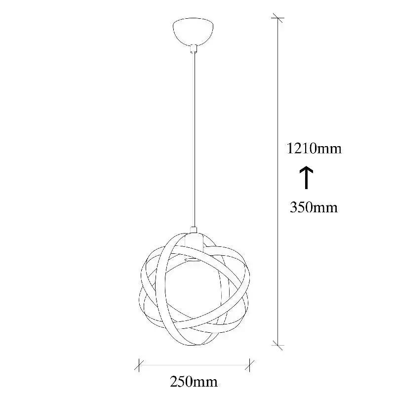 Aydinlatmadunyam Sarkit BlackNickel Gezegen-6121