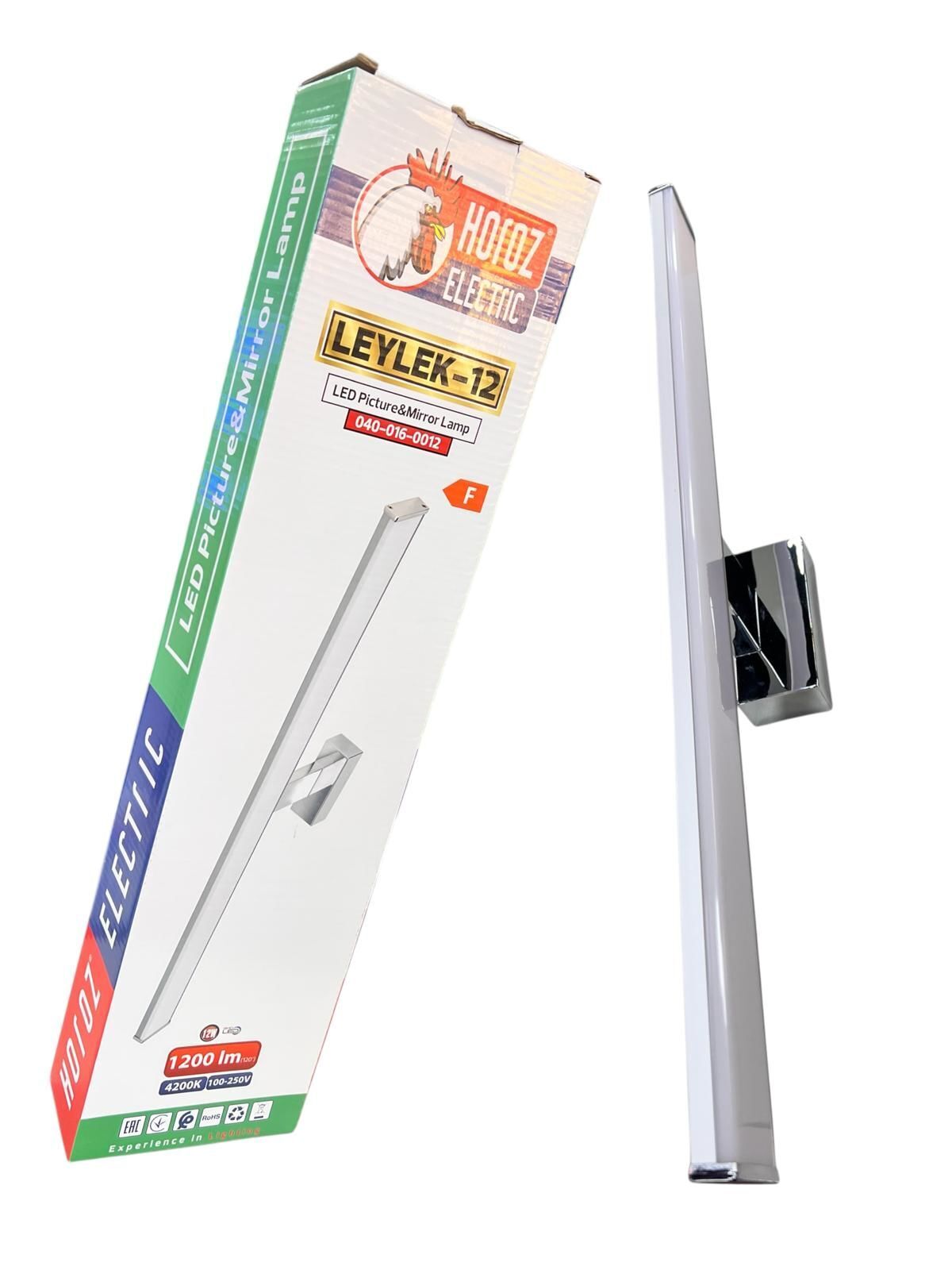 Horoz 040-016-0012 Leylek-12 12W Krom 4200K Led Aplik