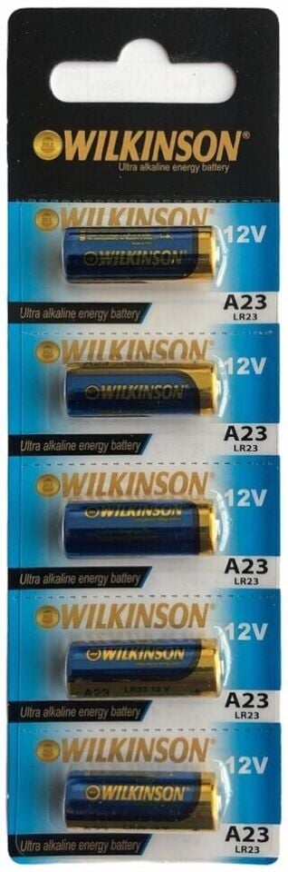 Wilkinson High Power Alkaline Battery 12V A23 Adet Fiyatıdır