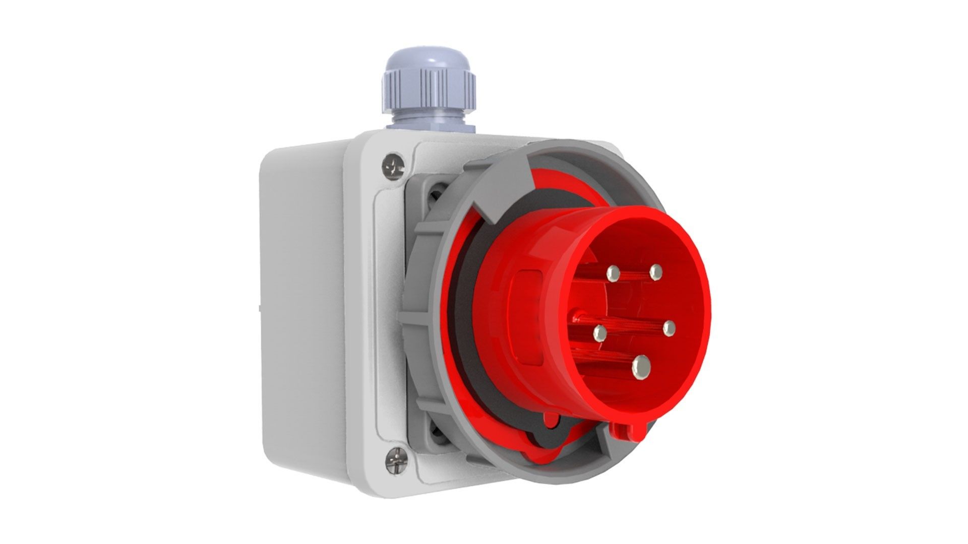 Bemis  5/32A. Duvar Fişi IP67 BC1-3505-7210