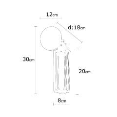 Aydinlatmadunyam Aplik Black Doldi-S-N-1022