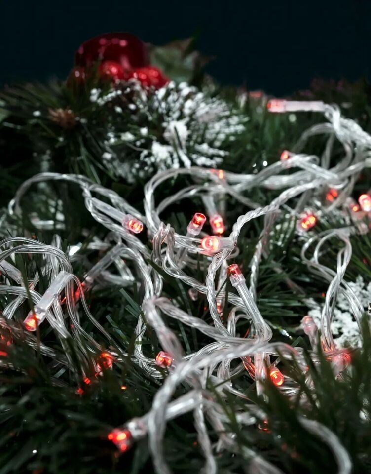Ack 10Mt 100Led Kirmizi 220V Eklenebilir Led