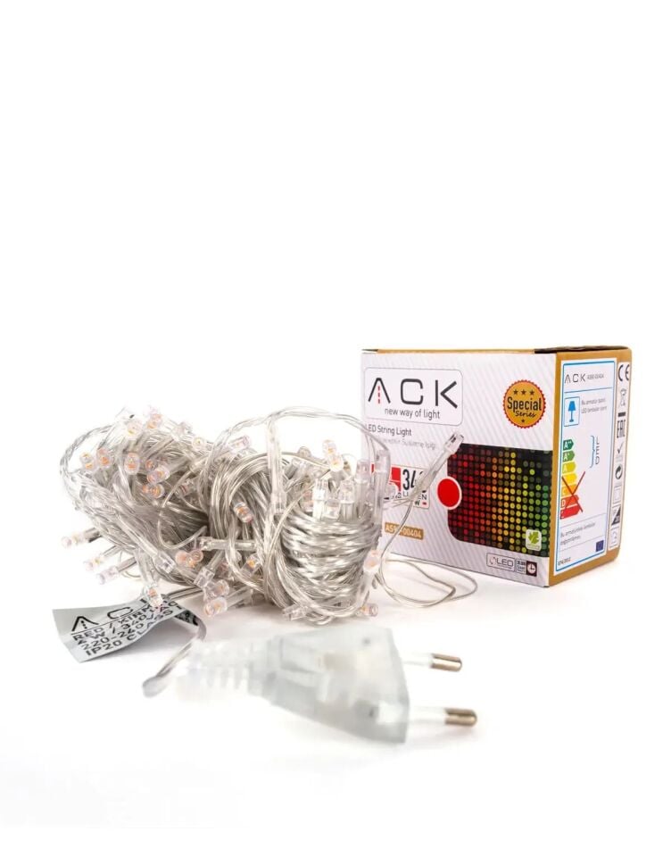 Ack 10Mt 100Led Kirmizi 220V Eklenebilir Led