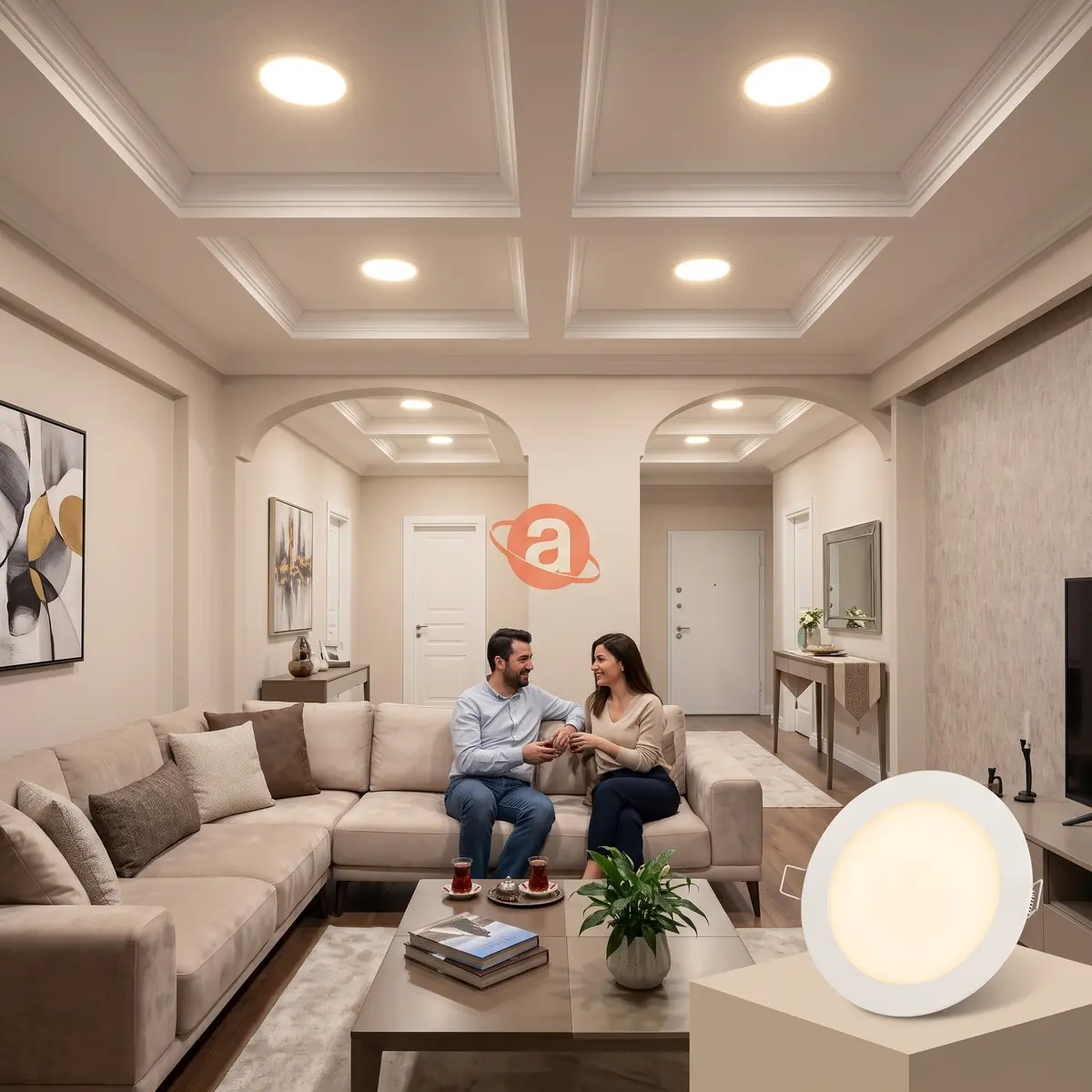 Horoz 9 W Led Panel Günışığı 2700k Alüminyum Slim-9 H-056-003-0009-0001