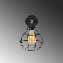 Aydinlatmadunyam Aplik Black Armuttel-Mr-873