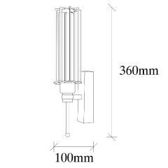 Aydinlatmadunyam Aplik BlackGold Doldi-S-Mr-876