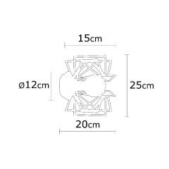 Aydinlatmadunyam Aplik Black Arap-N-953
