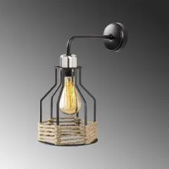 Aydinlatmadunyam Aplik Black Fiko-6601